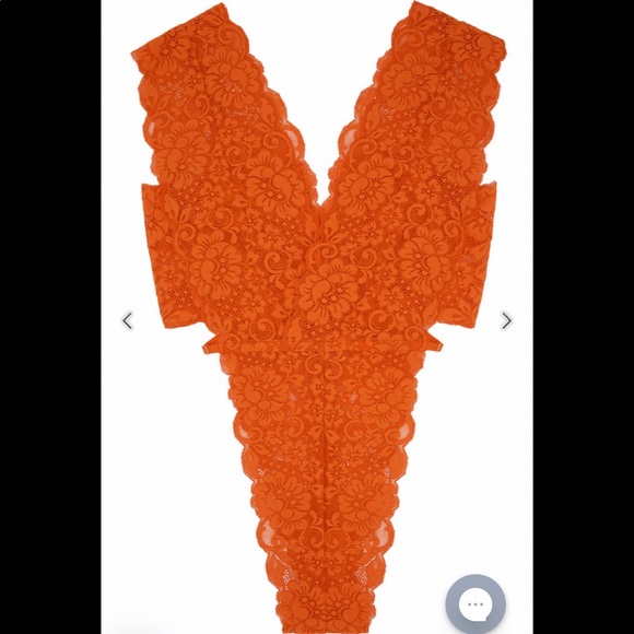 ❌SOLD We Are HAH Cut To The Chase Bodysuit Burnt Orange - Picture 3 of 3